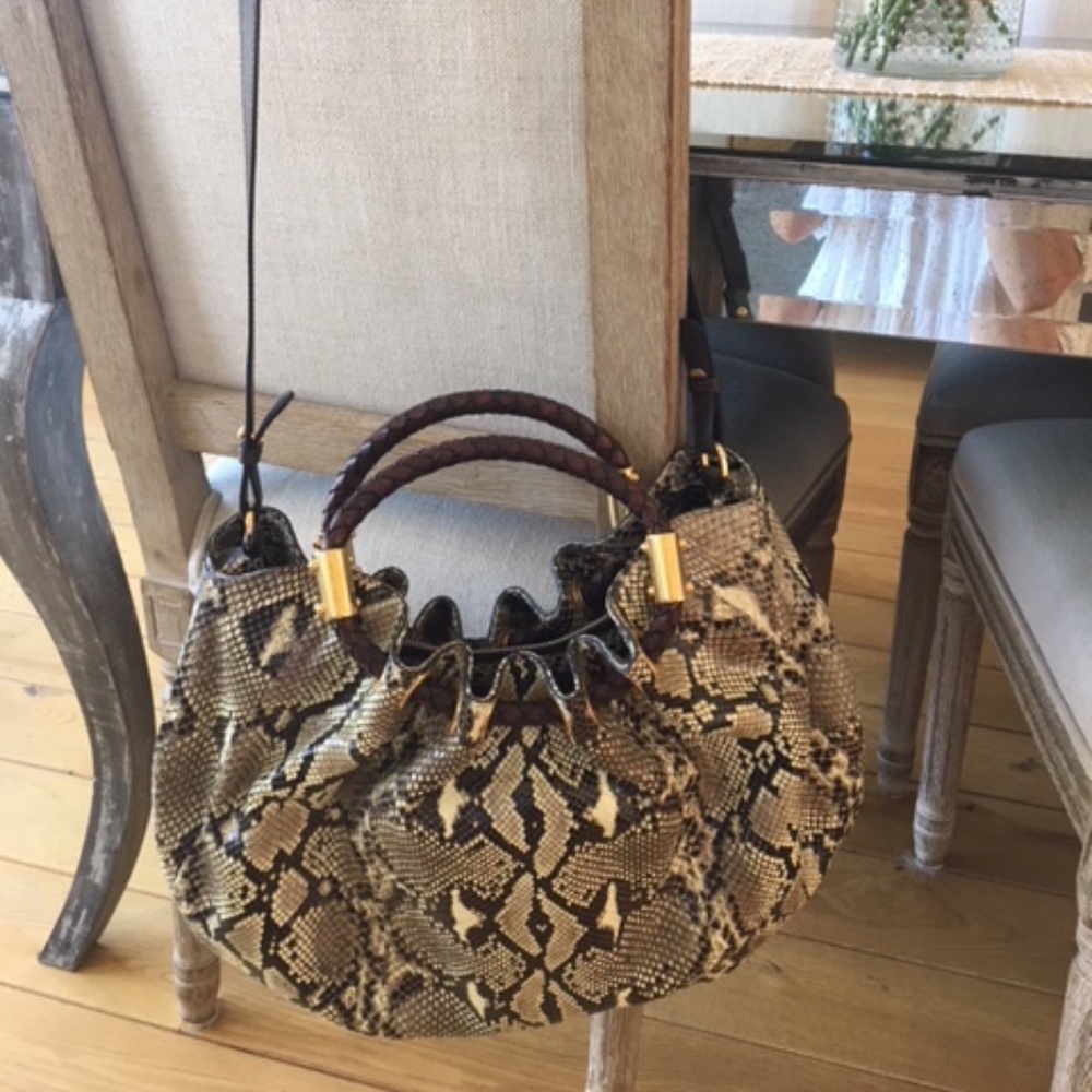 Python Michael Kors Collection Ring Bag - image 1